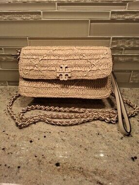 Tory Burch Britten Chain Wallet Wristlet Crossbody